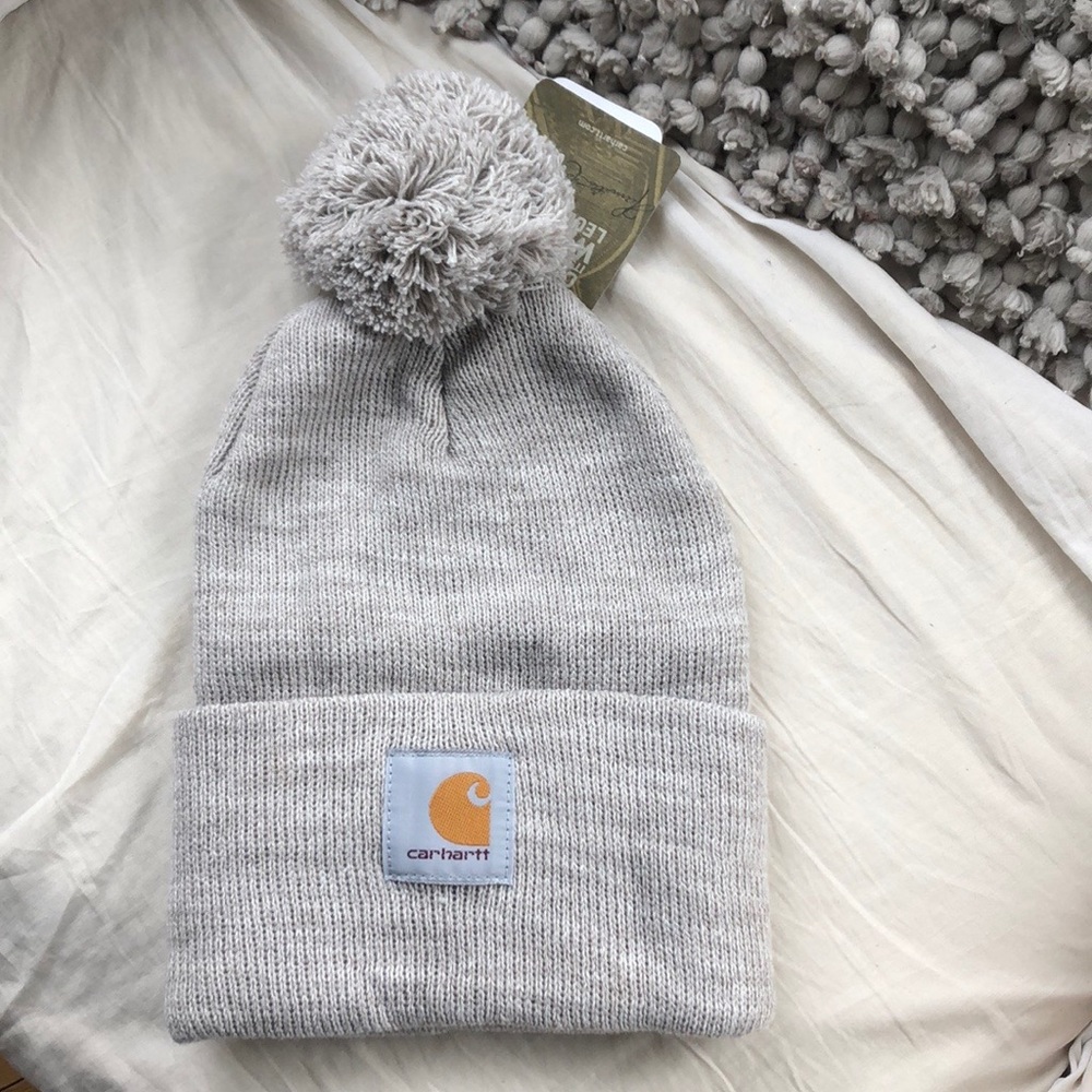 ✖️NEW STOCK ⭐️ GREY POM CARHARTT  hat  cap…NEW - Picture 7 of 7